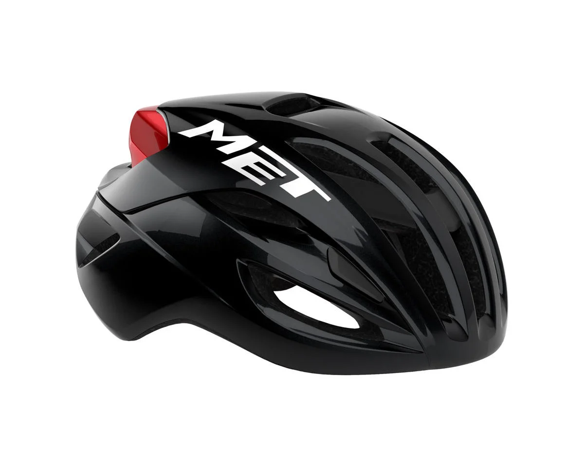Met Rivale MIPS Helmet (Black/Red Glossy) (M)
